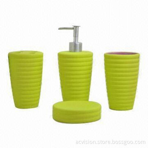 Bathroom Set, Made of Stoneware or Dolomite/Porcelain/Ceramic